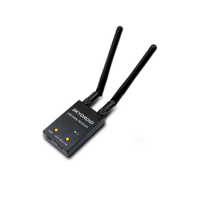 Skydroid UVC Dual Antenna Control Receiver OTG 5.8G 150CH Full Channel FPV Receiver W/Audio For Android Smartphone