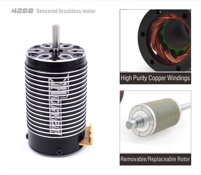 Surpass Hobby 4268 1550kv 1700kv 1950kv 2250kv 2650kv Sensored Brushless Motor for RC hobby UAV Education Robot Industrial