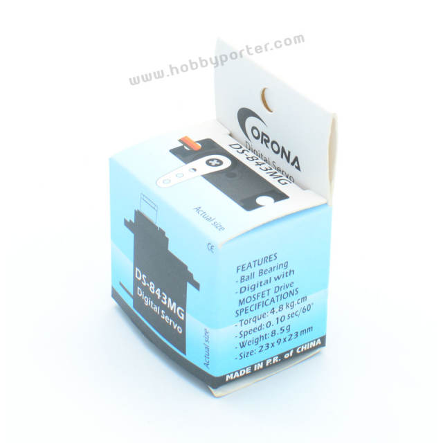 Corona DS-843MG Digital 8.5g 4.8kg Servo for Rc Model UAV Robotics