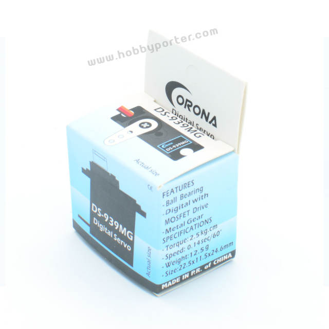 Corona DS-939MG Digital 12.5g 2.7kg Metal Gear Servo for Rc Model UAV Robotics