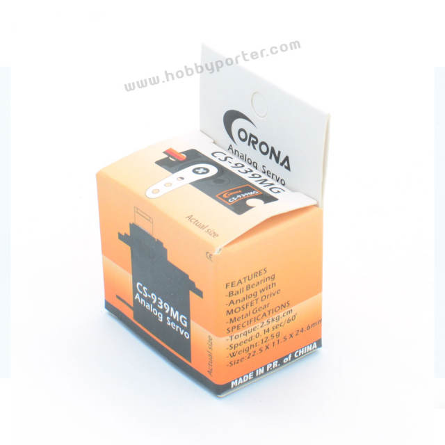 Corona CS-939MG 12.5g 2.7kg Metal Gear Servo for Rc Model UAV Robotics