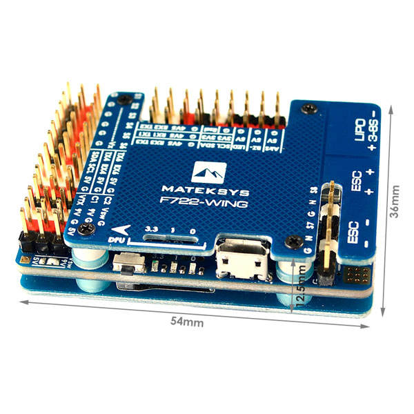 Matek Systems FLIGHT CONTROLLER F722-WING