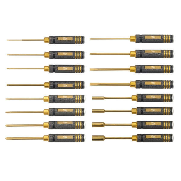 RJX - Hex / Nut / Phillips / Flat Screwdriver 16 pcs kit