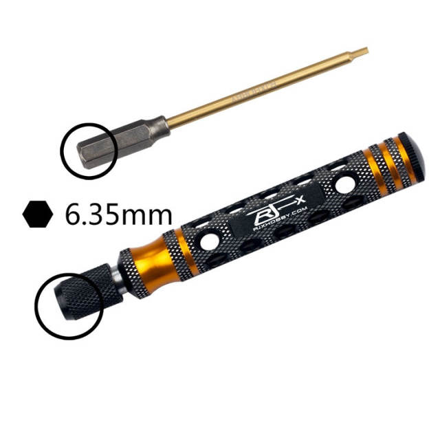 RJX - 6.35mm 4 in1 Hex Screwdriver for RC Car helicopter FPV
