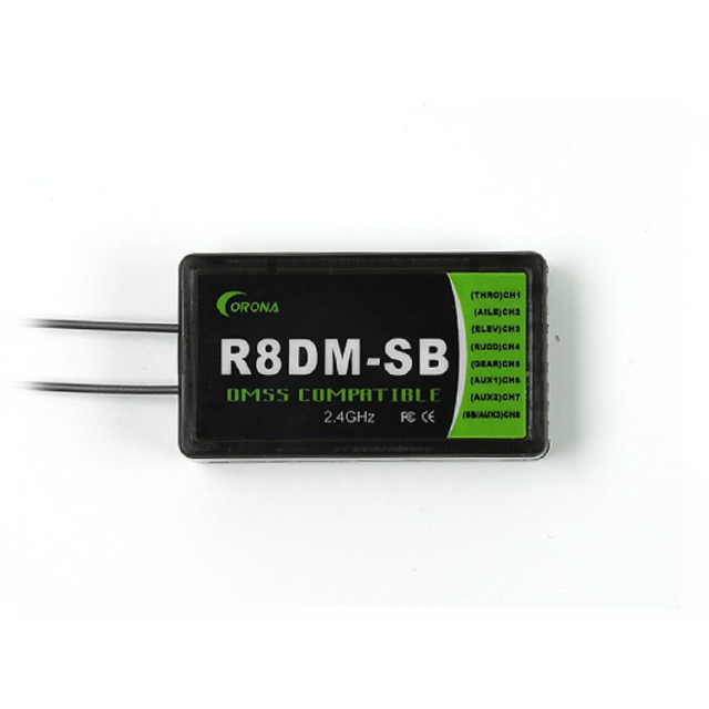 Corona - R8DM 8 Channel 2.4ghz JR DMSS Compatible Receiver