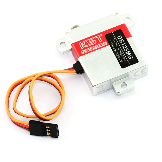 KST DS125MG 10mm high torque Metal Gear 7KG Digital Wing Servo for RC Glider Servo Motor