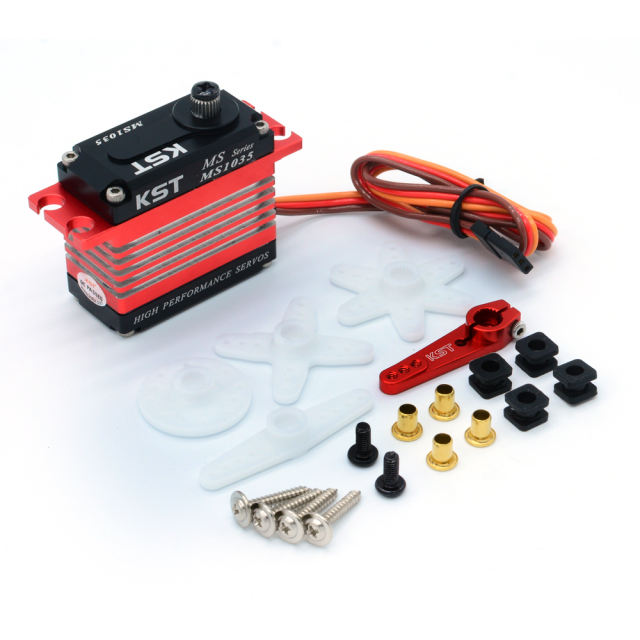 KST MS1035 7.4V 10.5kg 0.035sec servo 550-700 class heli MG Digital high speed Servo Motor