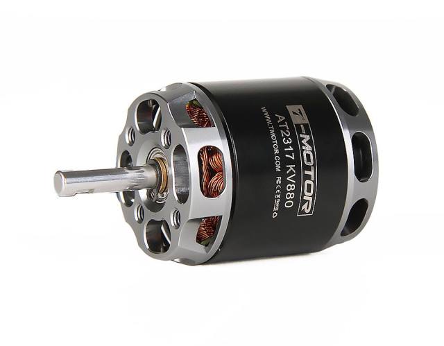 T-Motor - AT2317 Long Shaft Brushless Motor for Fixed Wing aircraft 1450kv 2600kv