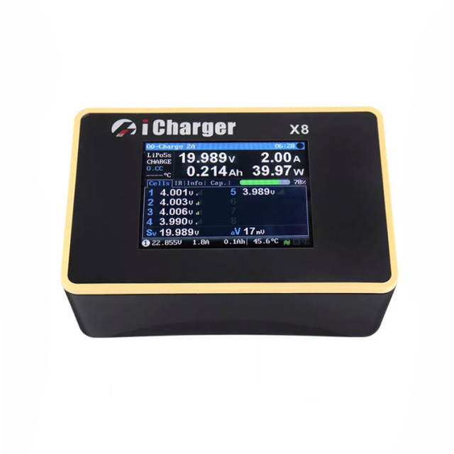 iCharger - X8 1100W 30A DC LCD Screen Smart Battery Balance Charger Discharger for 1-8s LiPo/Lilo/LiFe/LiHV Battery