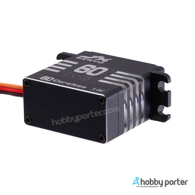 JX Servo C60 62KG Full metal Coreless high quality servo for RC Hobby UAV Robotics and Industrial Applications.