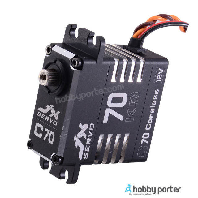 JX Servo C70 72KG Full metal Coreless 12v high quality servo for RC Hobby UAV Robotics and Industrial Applications.