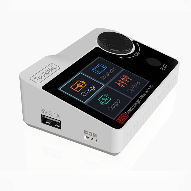 ToolkitRc - M8s 400w 18A Color Screen Compact DC Charger & Measurement Device