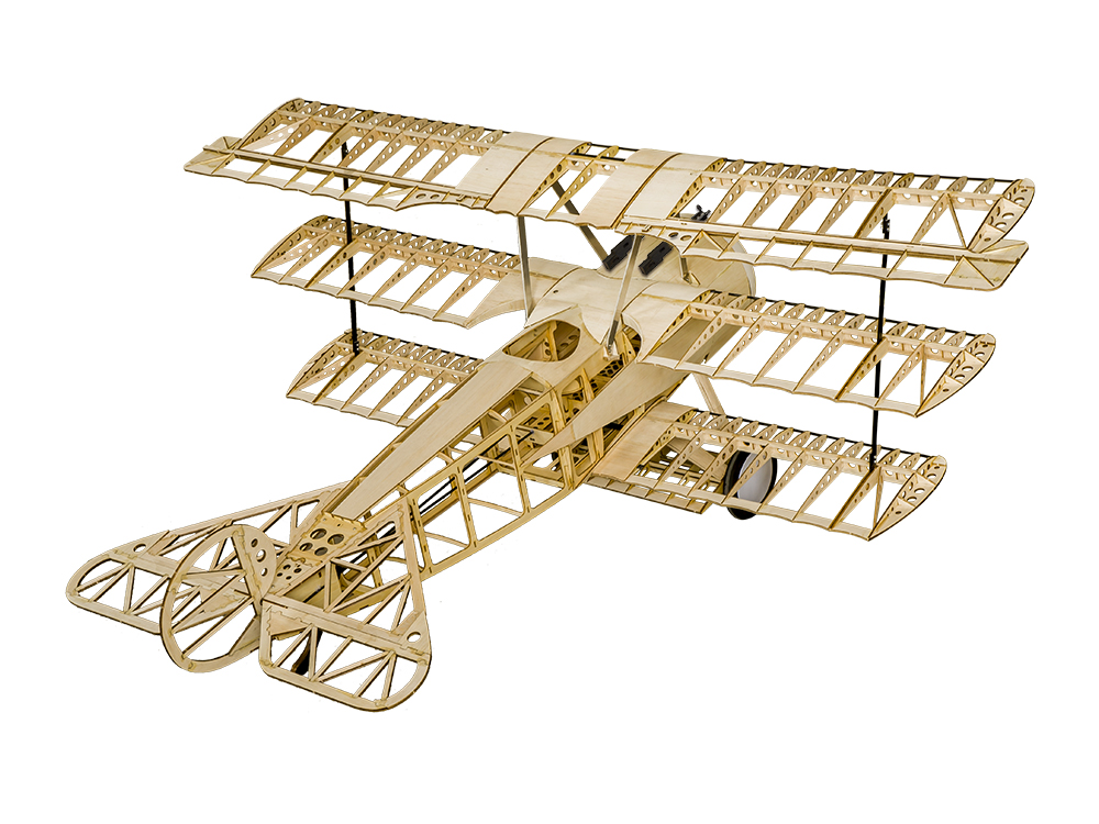 Maquette d\'avion en bois du Fokker DR1, DW HOBBY, Dancing Wings