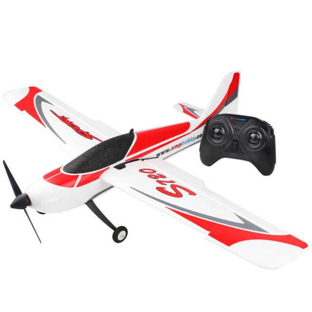 OMPHOBBY S720 RC Plane RTF 6-Axis Gyro Stabilizer RC Airplane Ready To Fly With Normal Flight Mode Aerobatic Flight Mode RC Planes