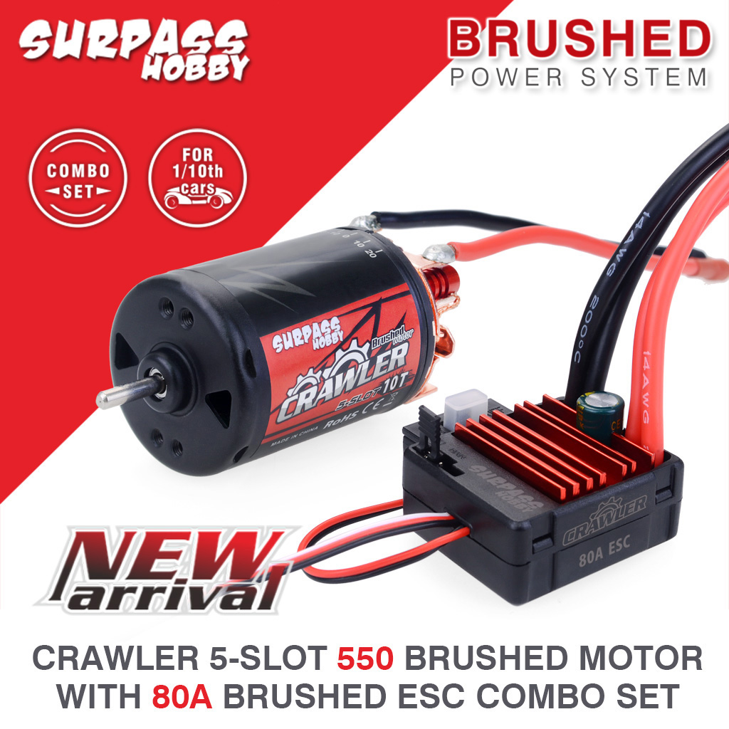 Brushed motor sales esc combo