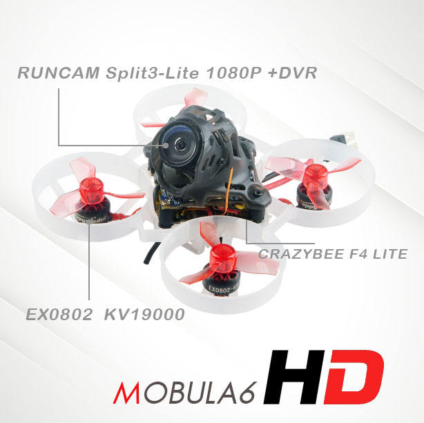 Happy Model - Mobula6HD Brushless 1s FPV Drone whoop