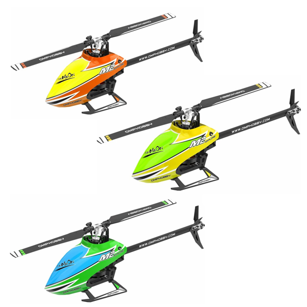 OMPHOBBY M2 EXP 6CH 3D Flybarless Dual Brushless Motor Direct Drive RC Helicopter PNP