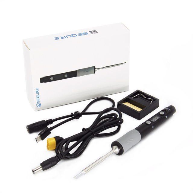 SEQURE SQ-D60B MINI Soldering Iron 12-24V Digital Display Portable Intelligent Constant Temperature Electric Soldering Iron 60w USB XT60