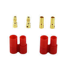 Hobby Porter 3.5mm gold plated connector with red plastic housing (AKA HXT 3.5mm)