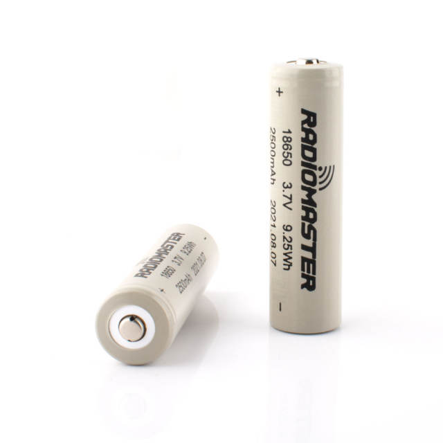 RadioMaster 2500mah 3.7v Li-ion 18650 cells (2pc)