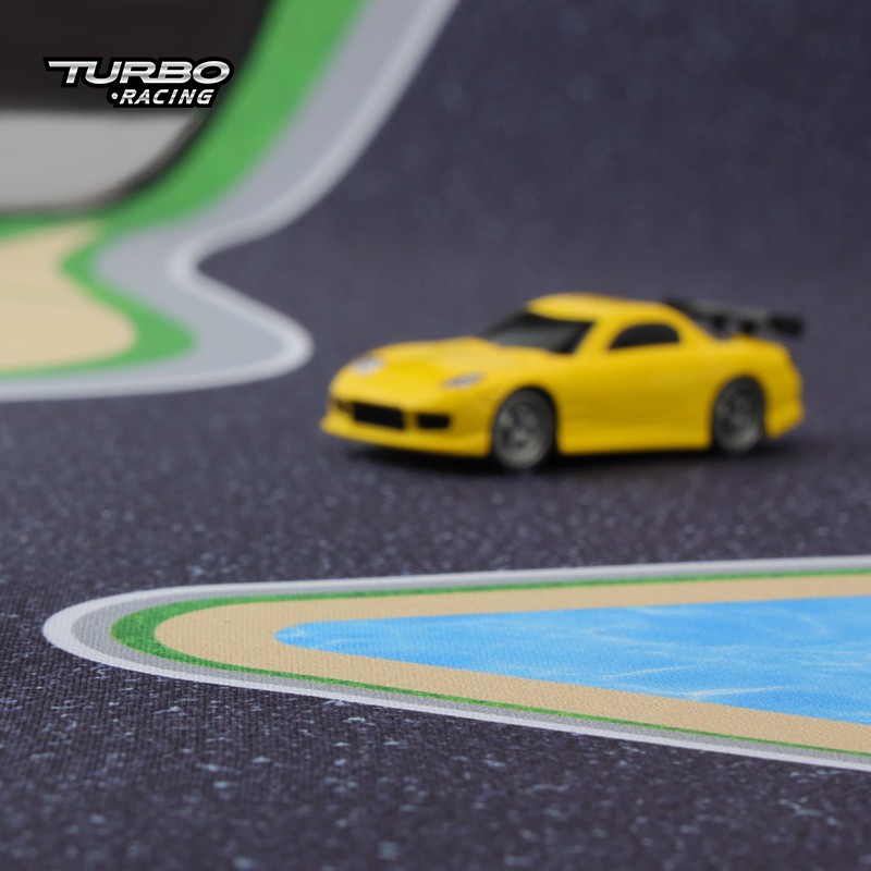 Turbo RC racing track mat for 1/76 racers 120*80cm,Ready To Run
