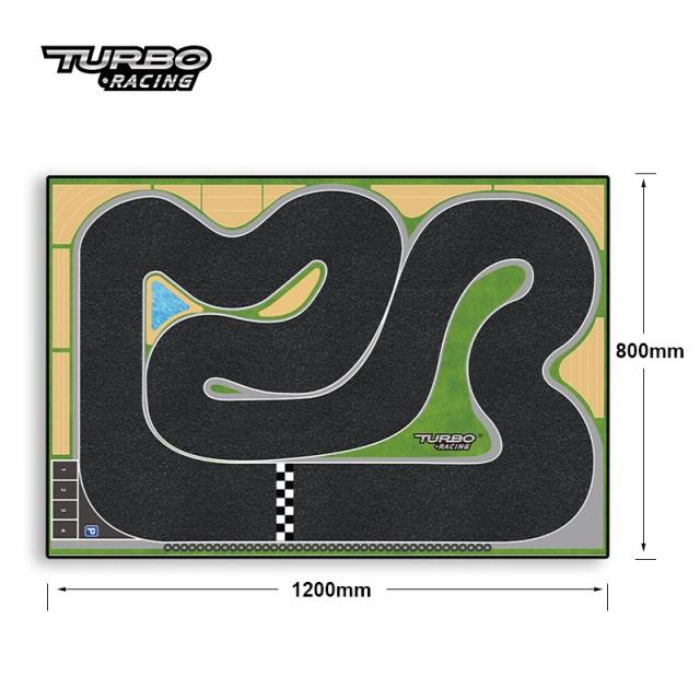 Turbo RC racing track mat for 1/76 racers 120*80cm