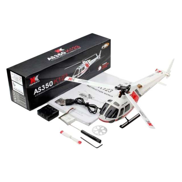 K123 Brushless micro scale helicopter, S-FHSS compatible, BNF/RTF
