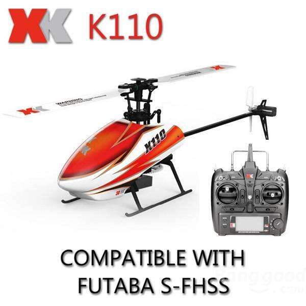 K110 Brushless micro helicopter, S-FHSS compatible, BNF/RTF