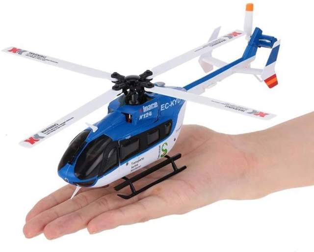 K124 Brushless micro scale helicopter, S-FHSS compatible, BNF/RTF
