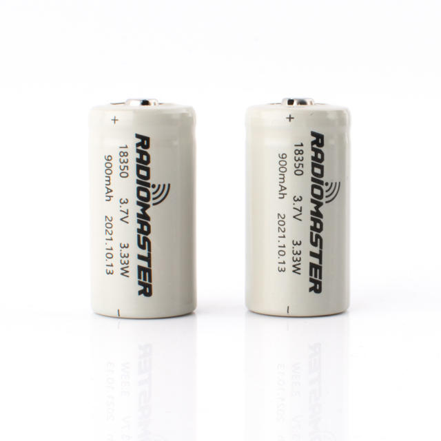 RadioMaster 900mah 3.7v Li-ion 18350 cells for Zorro (2pc)