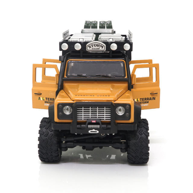 SG2801 Metal RC Crawler 1/28 Full Scale 2.4G 4WD Remote Control Car - Yellow