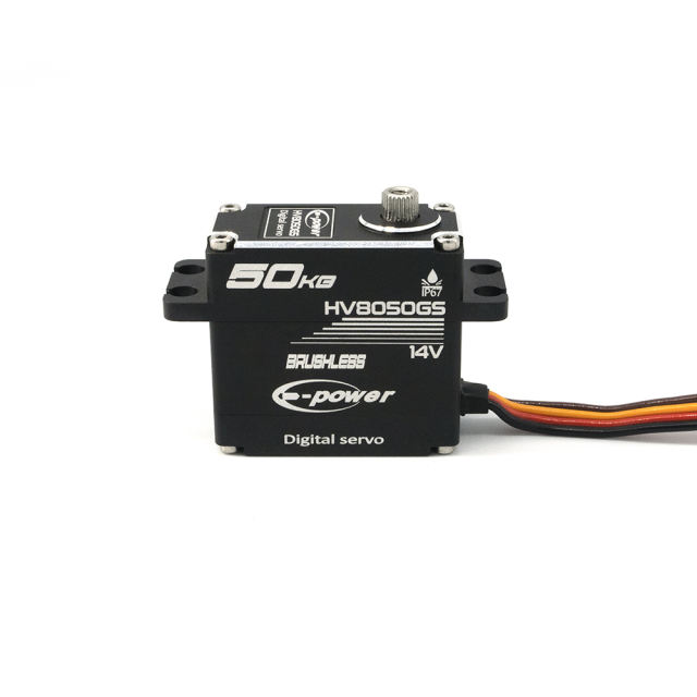 E-Power - HB8050GS - Aluminum Case Metal Grear Brushless Digital 50kg 0.09sec HV Servo 180°/270°/360°