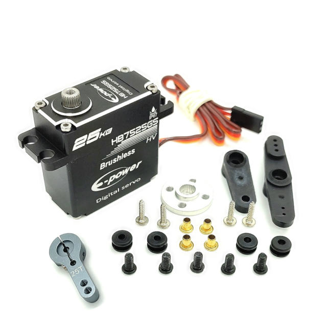 E-Power - HB7525GS - Aluminum Case Metal Grear Brushless Digital 25kg 0.04sec HV Servo