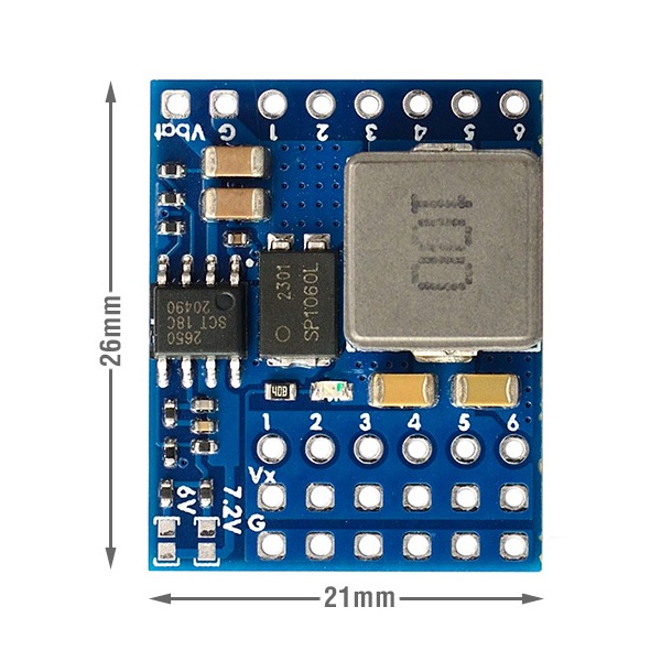 MATEK - Servo PDB, w/ BEC 5.5-36V to 5-8.2V