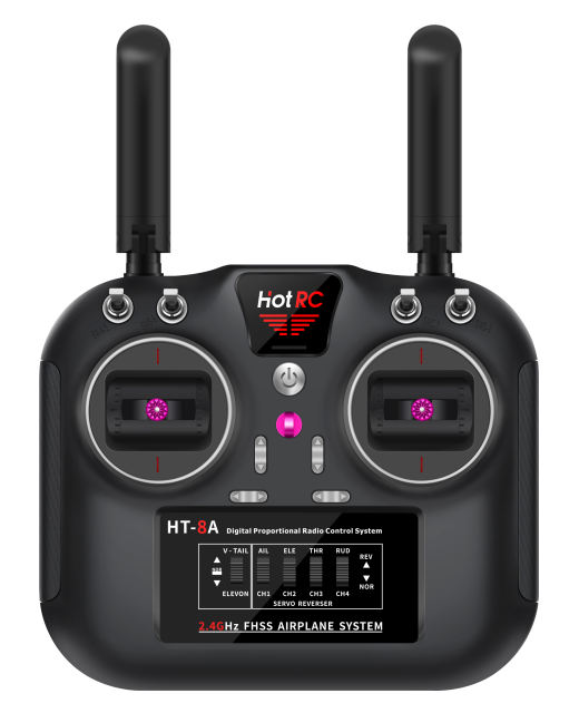 HotRC - HT-8A 8 Channel 2.4ghz FHSS Dual Antenna Radio System