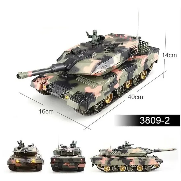 1:24 German Leopard 2 RC tank with infrared battle system