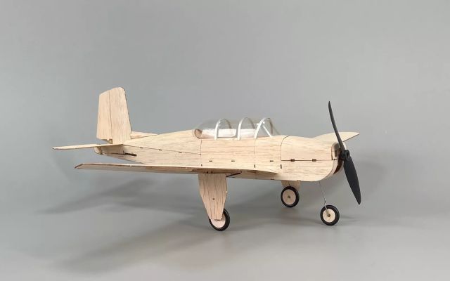 Minimum RC 460mm wingspan Balsa T-34