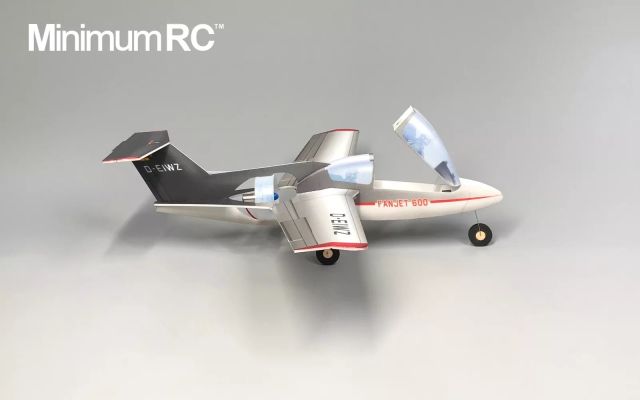 Minimum RC 360mm wingspan FANJET