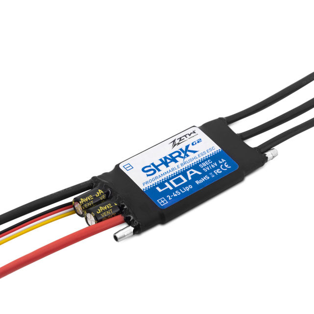 ZTW - Shark 40A SBEC G2 ESC Water cooled Brushless Speed Controller for Rc Boats
