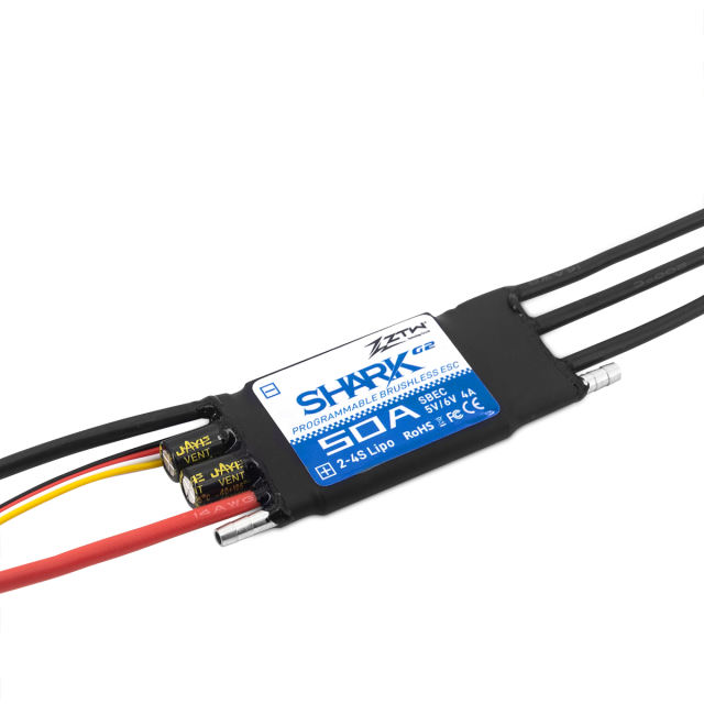 ZTW - Shark 50A SBEC G2 ESC Water cooled Brushless Speed Controller for Rc Boats