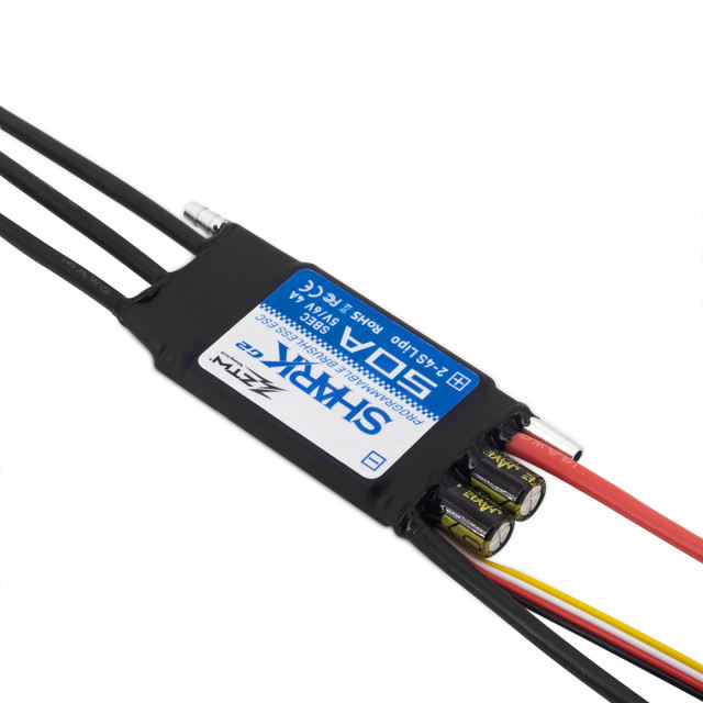 ZTW - Shark 50A SBEC G2 ESC Water cooled Brushless Speed Controller for Rc Boats