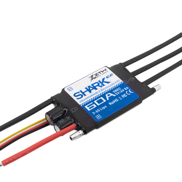 ZTW - Shark 60A SBEC G2 ESC Water cooled Brushless Speed Controller for Rc Boats