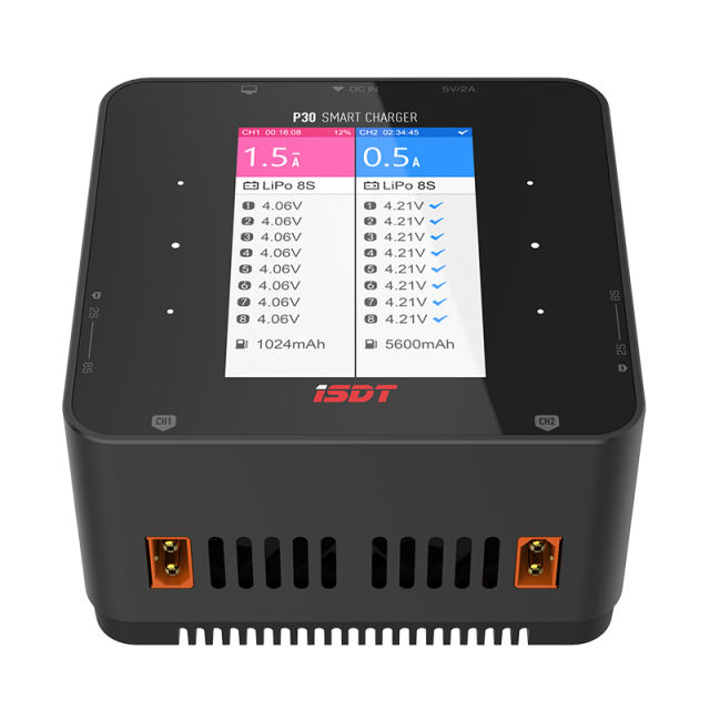 ISDT P30 1000WX2 30AX2 Dual Port 8S Battery Charger