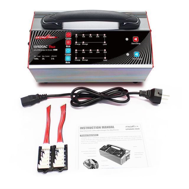 UltraPower UP600AC Duo 1200W 25A Battery Lipo Battery Balance Charger For UAV Commercial Industrial