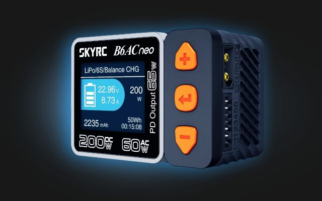 SkyRC - B6ACneo AC 60W/DC 200W Smart Charger