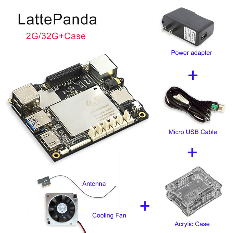 lattepanda 4G+64GB board, Intel X86 X64 Z8350 Quad Core 1.8GHz Full Windows10/Linux ArduinoATmega32u4 on board,Deep Learning