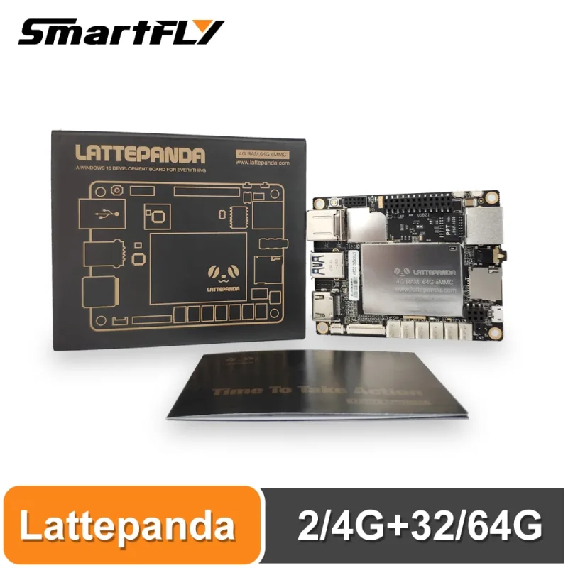 lattepanda 4G+64GB board, Intel X86 X64 Z8350 Quad Core 1.8GHz Full Windows10/Linux ArduinoATmega32u4 on board,Deep Learning