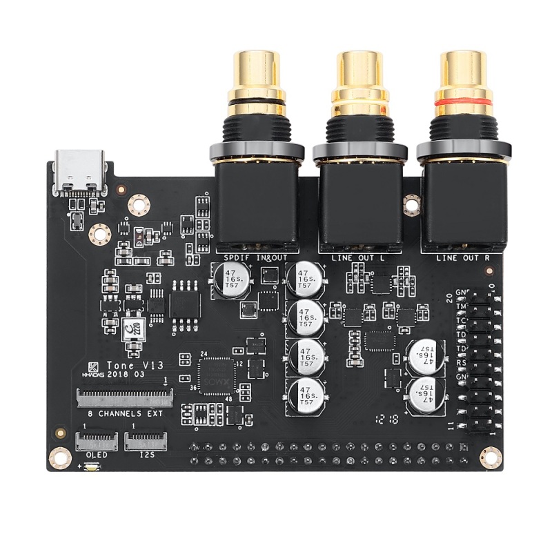 Khadas Tone Board and case ES9038Q2M USB DAC Hi-Res Audio Development Board with XMOS XU208-128-QF48