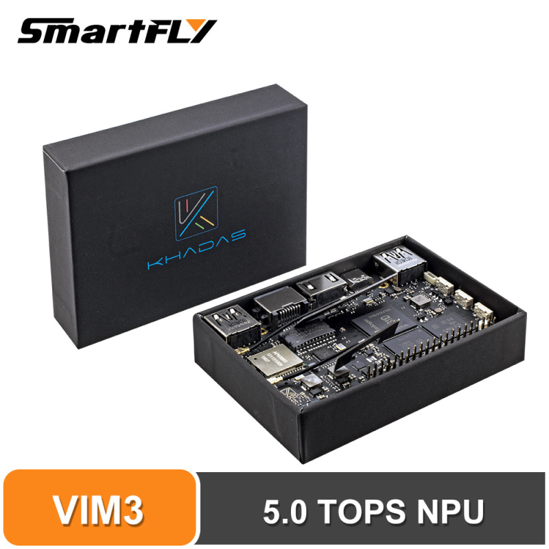 Khadas VIM3 single board computer Amlogic A311D With 5.0 TOPS NPU AI tensorflow x4 Cortex-A73 x2 A53 Cores SBC android linux