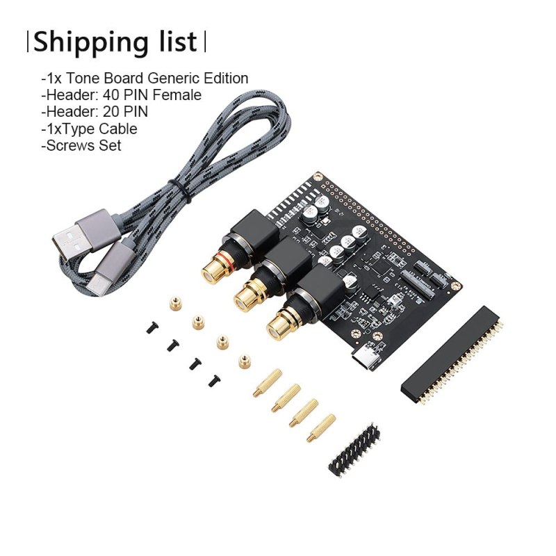 Khadas Tone Board and case ES9038Q2M USB DAC Hi-Res Audio Development Board with XMOS XU208-128-QF48